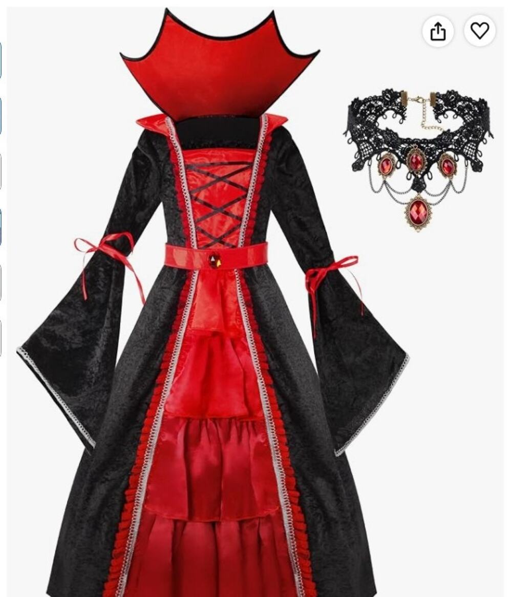 NEW Spooktacular Creations Vampire Halloween Costume Royal Outfit Girls size XL
